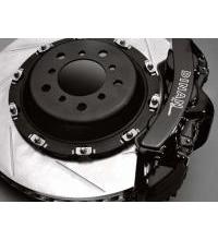 Dinan®  Front Brakes – Black Calipers With Slotted Rotors for BMW M3 Z4 M Z4 M E46 by Brembo